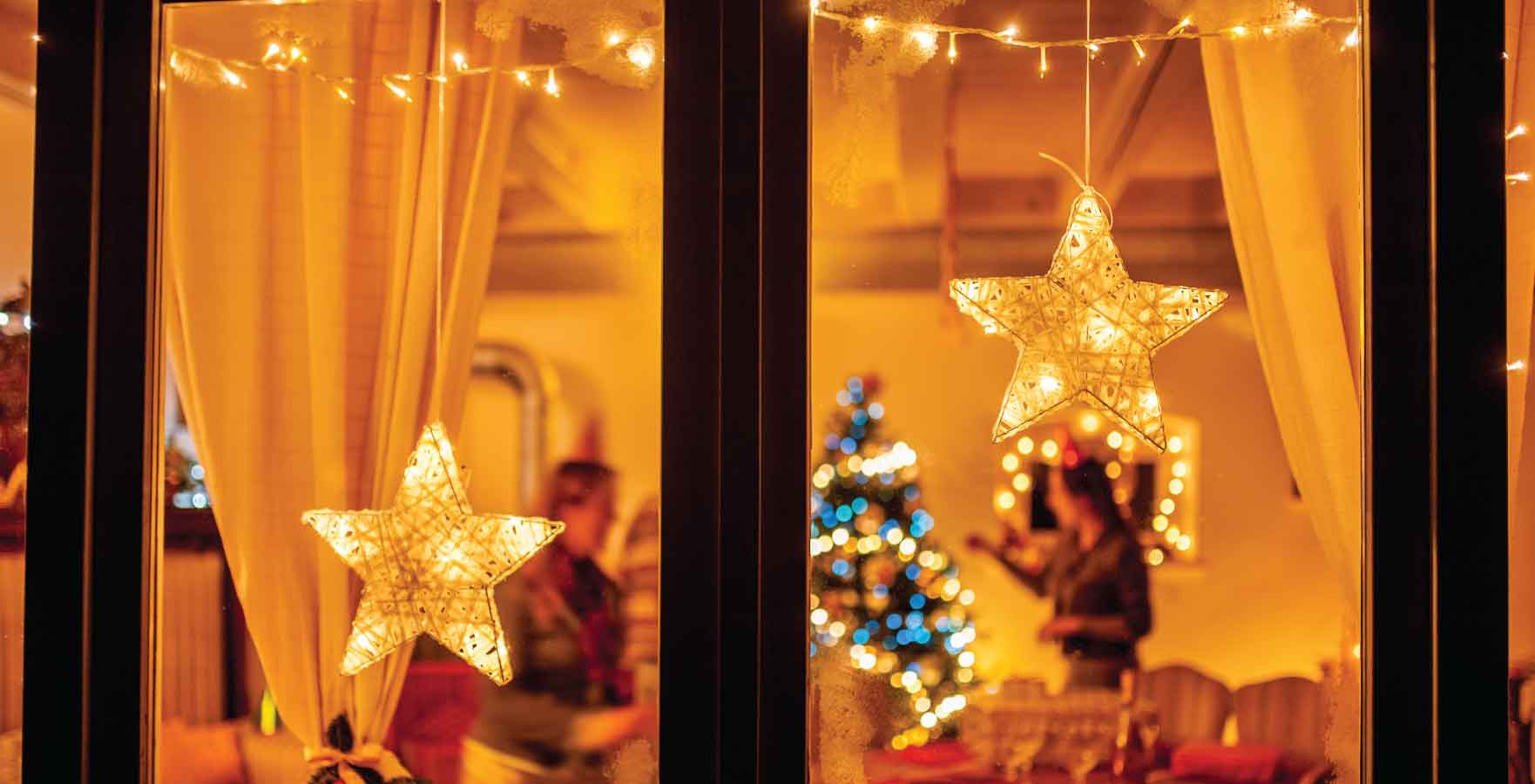 Christmas window display window lights