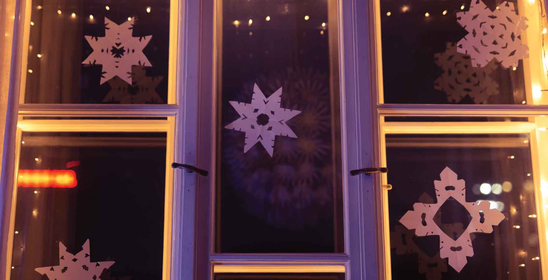 Christmas window display window stickers