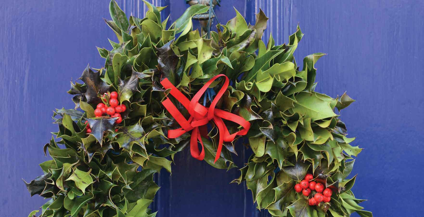 classic Christmas holly wreath